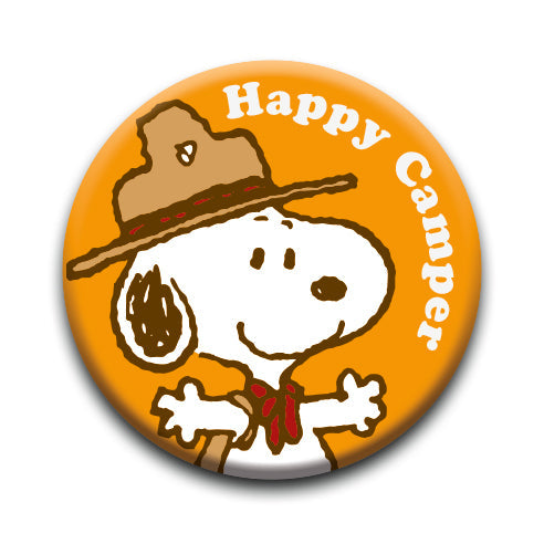 Peanuts Beagle Scouts - Happy Camper Round Pinback Button (1.25") – 6 PC PPK