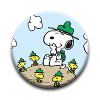 Thumbnail for Peanuts Beagle Scouts - Clouds Round Pinback Button (1.25