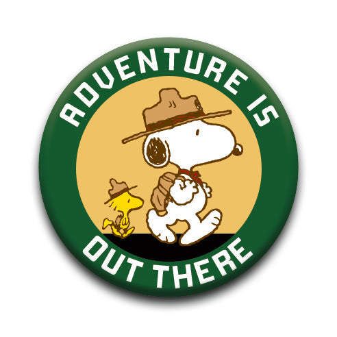Peanuts Beagle Scouts - Adventure Round Pinback Button (1.25") – 6 PC PPK