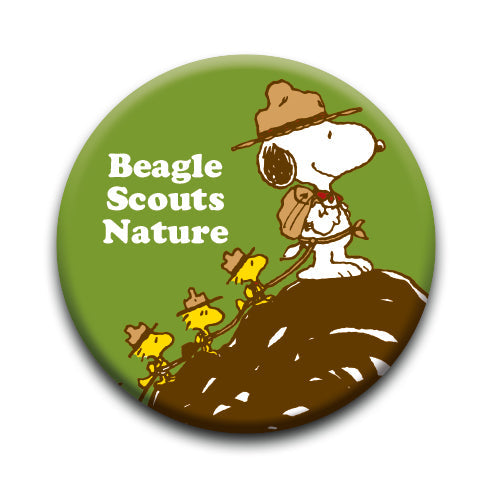 Peanuts Beagle Scouts - Nature Round Pinback Button (1.25") – 6 PC PPK