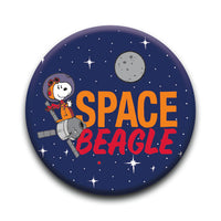 Thumbnail for Peanuts Snoopy in Space - Space Beagle - Round Pinback Button (1.25