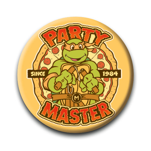 TMNT - Party Master Pinback Button (1.25") – 6 PC PPK