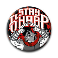Thumbnail for TMNT - Shredder Stay Sharp Pinback Button (1.25