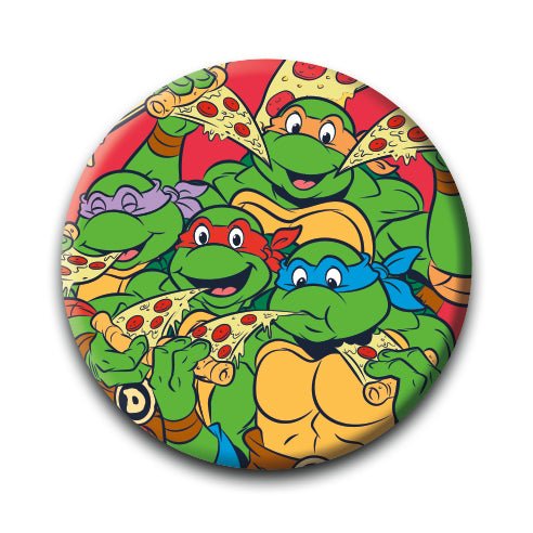 TMNT - Cheesy Pizza Pinback Button (1.25") – 6 PC PPK