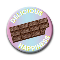 Thumbnail for Hershey's - Delicious Happiness Round Pinback Button (1.25