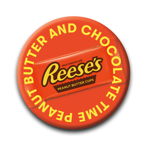 Reese’s - Peanut Butter Round Pinback Button (1.25") – 6 PC PPK