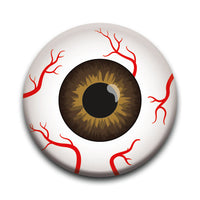 Thumbnail for Eyeballs - Brown Round Pinback Button (1.25