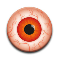 Thumbnail for Eyeballs - Red Bloodshot Round Pinback Button (1.25