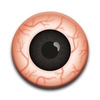 Thumbnail for Eyeballs - Black Bloodshot Round Pinback Button (1.25