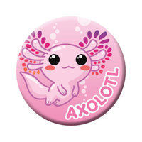 Thumbnail for Axolotl - Pink Round Pinback Button (1.25