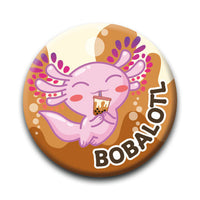 Thumbnail for Axolotl - Bobalotl Round Pinback Button (1.25