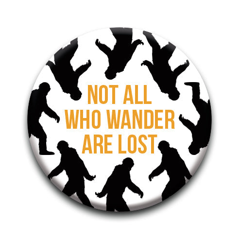 Bigfoot - Lost Round Pinback Button (1.25") – 6 PC PPK