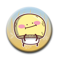 Thumbnail for Mushrooms - Yellow Round Pinback Button (1.25