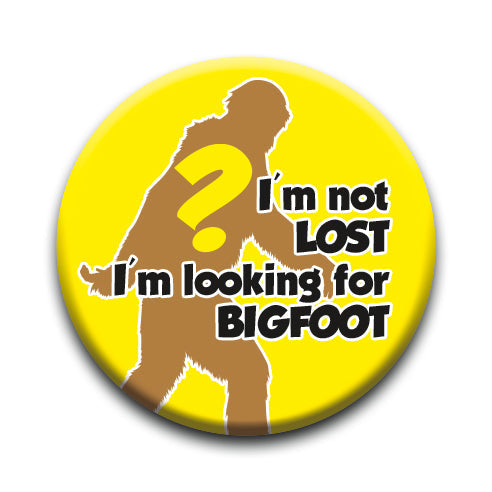 Bigfoot - Looking Round Pinback Button (1.25") – 6 PC PPK