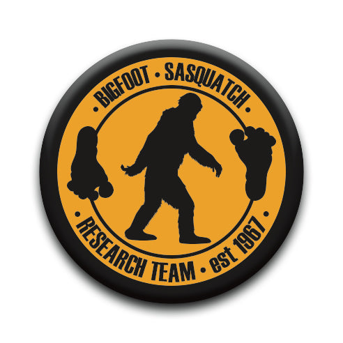 Bigfoot - Research Round Pinback Button (1.25") – 6 PC PPK