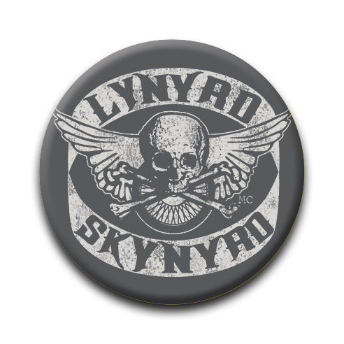 Lynyrd Skynyrd - Biker Patch Round Pinback Button (1.25") – 6 PC PPK