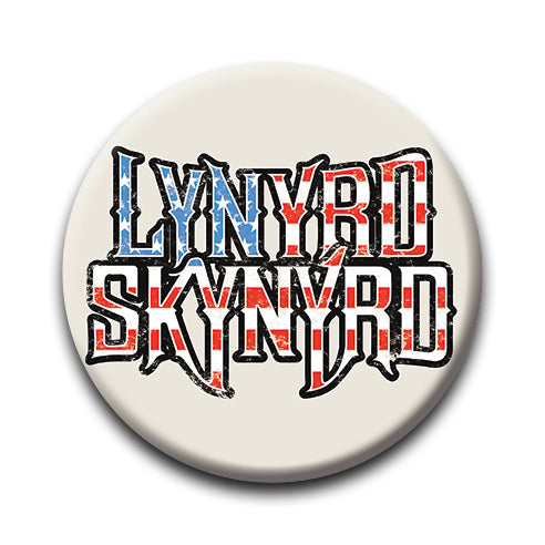 Lynyrd Skynyrd - Flag Round Pinback Button (1.25") – 6 PC PPK