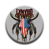 Thumbnail for Lynyrd Skynyrd - Steer Skull Round Pinback Button (1.25