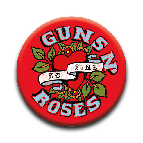 Guns N' Roses - So Fine Round Pinback Button (1.25") – 6 PC PPK