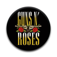 Thumbnail for Guns N' Roses - Yellow Type Round Pinback Button (1.25