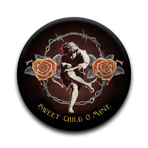 Guns N' Roses - Sweet Child O' Mine Round Pinback Button (1.25") – 6 PC PPK