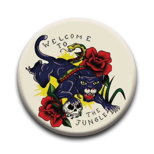 Guns N' Roses - Welcome to the Jungle Round Pinback Button (1.25") – 6 PC PPK