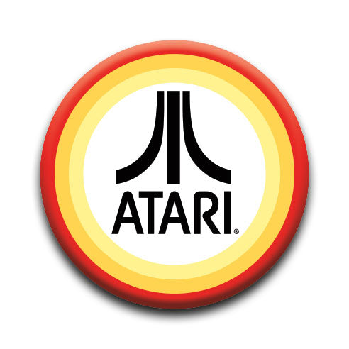 Atari - Retro Circle Round Pinback Button (1.25") – 6 PC PPK