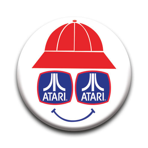 Atari - Sunglasses Round Pinback Button (1.25") – 6 PC PPK