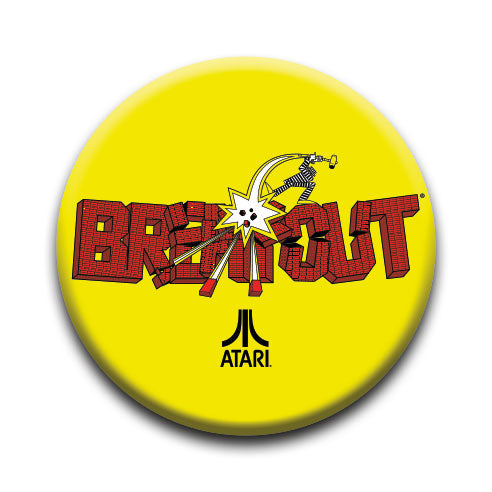 Atari - Breakout Round Pinback Button (1.25") – 6 PC PPK