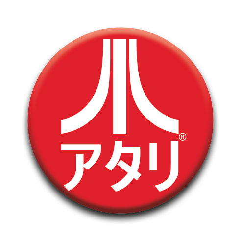 Atari - Japanese Round Pinback Button (1.25") – 6 PC PPK