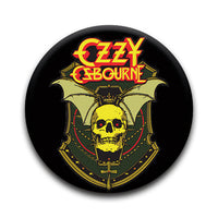 Thumbnail for Ozzy Osbourne - Skull Bat Round Pinback Button (1.25