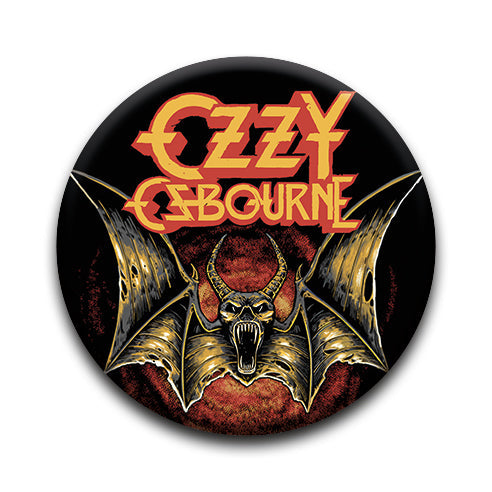 Ozzy Osbourne - Devil Bat Round Pinback Button (1.25") – 6 PC PPK