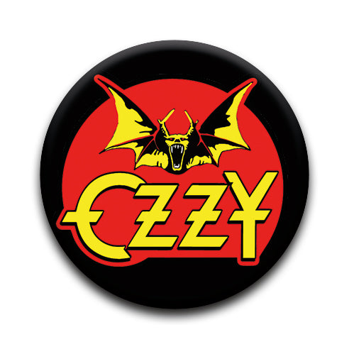 Ozzy Osbourne - Bat Round Pinback Button (1.25") – 6 PC PPK