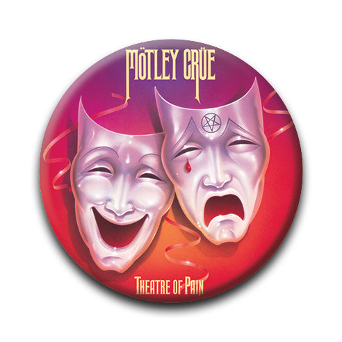 Motley Crue - Theatre of Pain Album Round Pinback Button (1.25") – 6 PC PPK