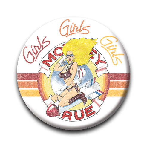 Motley Crue - Riding Round Pinback Button (1.25") – 6 PC PPK