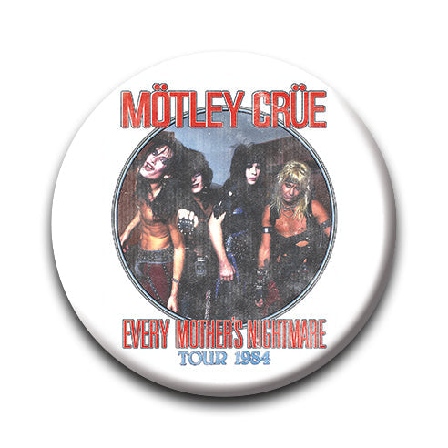 Motley Crue - Mother's Nightmare- 1.25" Round Button – 12 PC PPK
