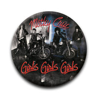 Thumbnail for Motley Crue - Girls Girls Girls Round Pinback Button (1.25