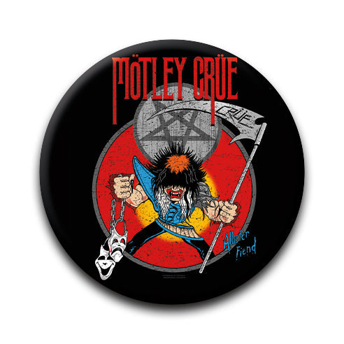 Motley Crue - Allister Fiend Pain Round Pinback Button (1.25") – 6 PC PPK
