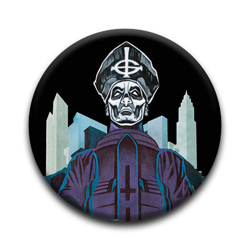Ghost - Necropolitan Round Pinback Button (1.25") – 6 PC PPK
