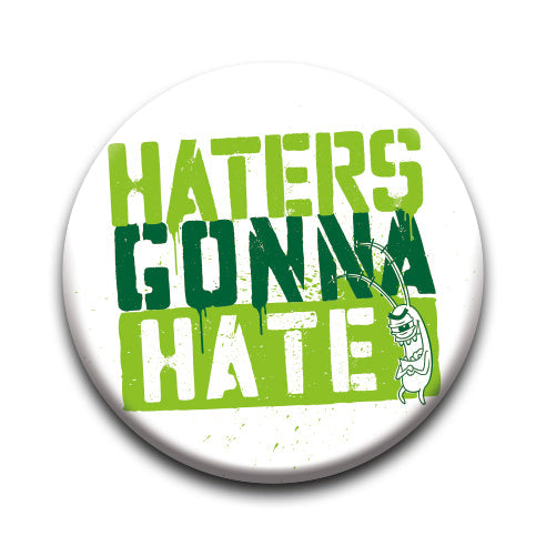 SpongeBob SquarePants - Plankton Haters Round Pinback Button (1.25") – 6 PC PPK