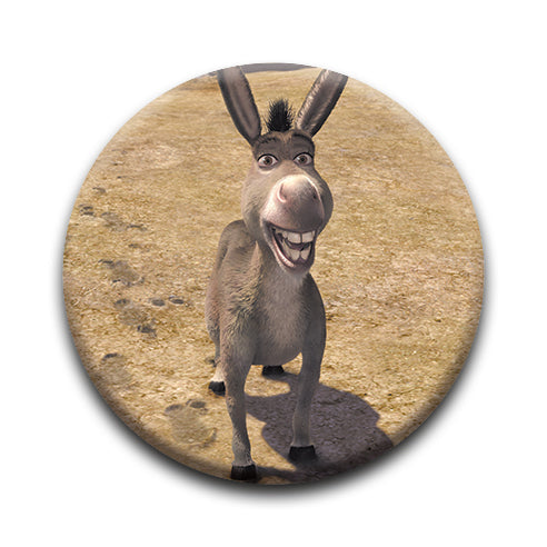 Shrek - Donkey Round Pinback Button (1.25") – 6 PC PPK