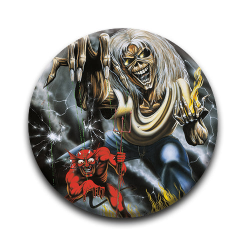 Iron Maiden - Number of the Beast Album Round Pinback Button (1.25") – 6 PC PPK ($0.60 each)