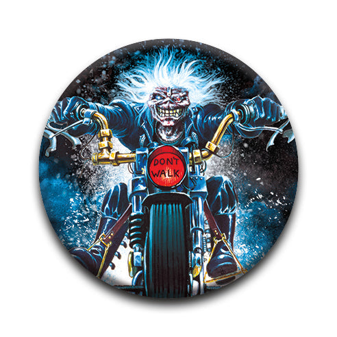 Iron Maiden - Don't Walk Round Pinback Button (1.25") – 6 PC PPK
