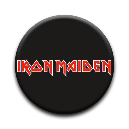 Iron Maiden - Logo Round Pinback Button (1.25") – 6 PC PPK