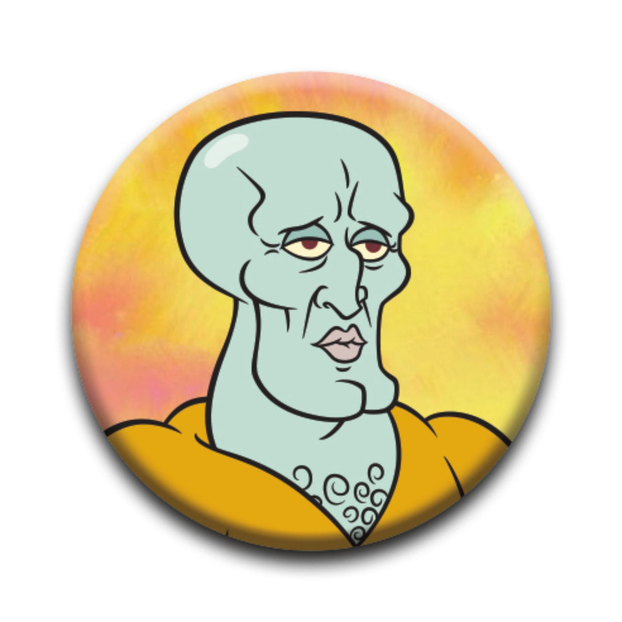 SpongeBob SquarePants - Handsome Squidward Round Pinback Button (1.25") – 12 PC PPK ($0.60 each)