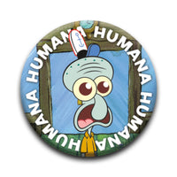 Thumbnail for SpongeBob SquarePants - Squidward Humana Round Pinback Button (1.25