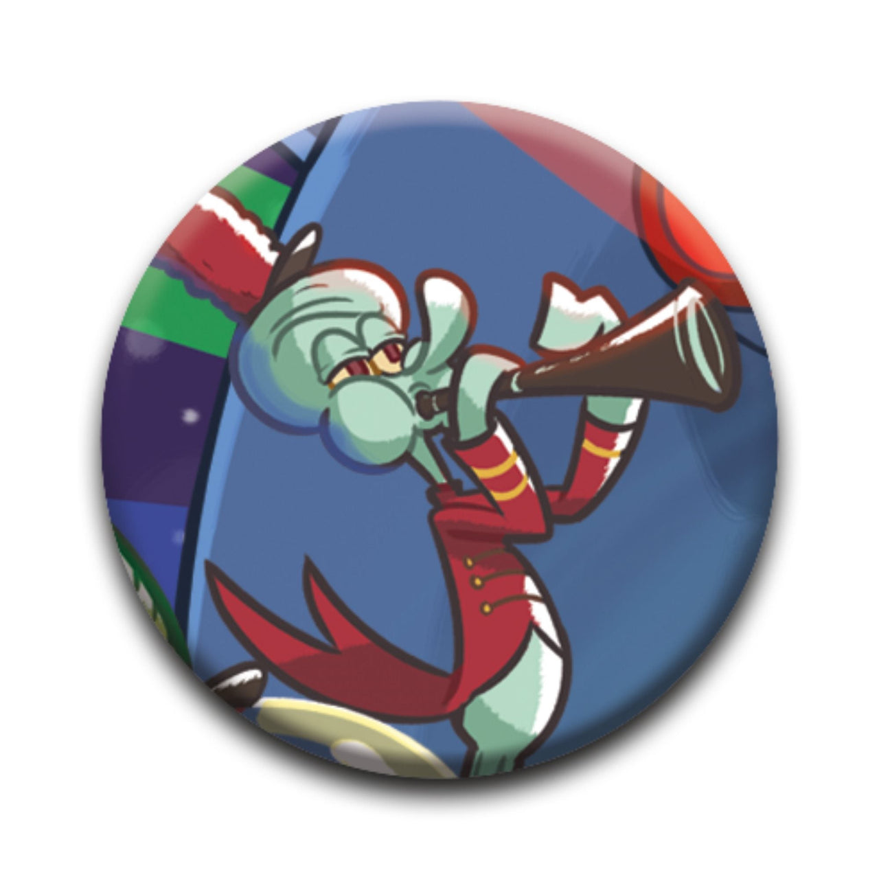 SpongeBob SquarePants - Squidward Clarinet Round Pinback Button (1.25") – 12 PC PPK ($0.60 each)