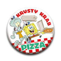 Thumbnail for SpongeBob SquarePants - Squidward Krusty Krab Pizza Round Pinback Button (1.25