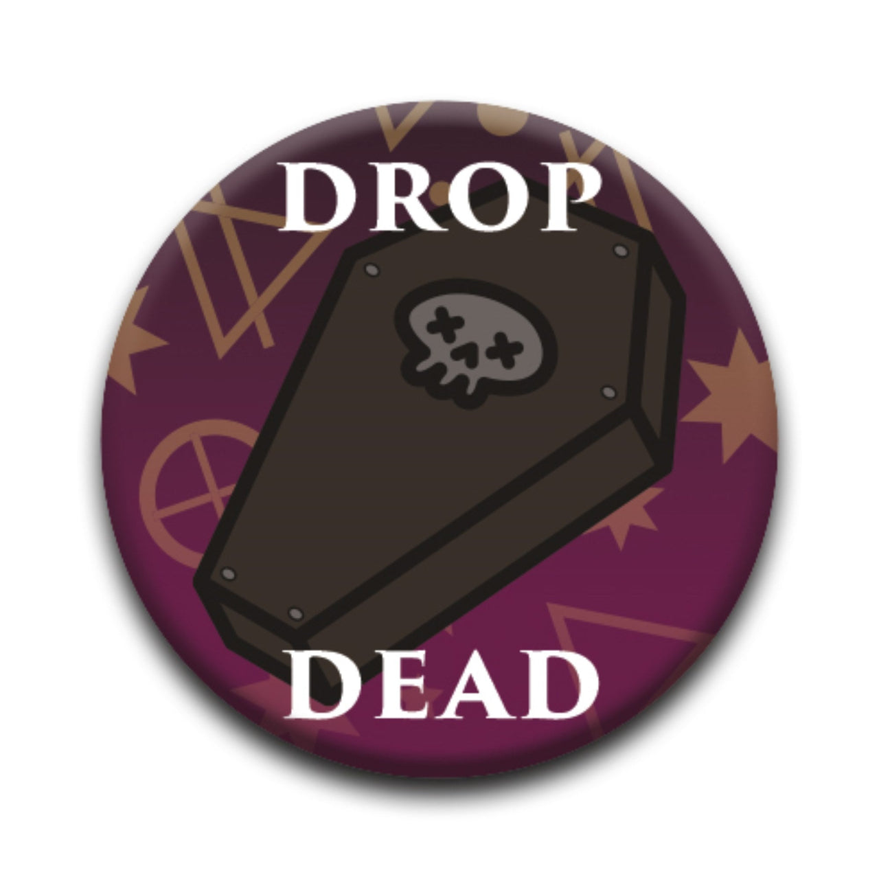 Plague Doctor - Drop Dead Round Pinback Button (1.25") – 12 PC PPK ($0.60 each)
