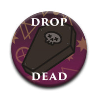 Thumbnail for Plague Doctor - Drop Dead Round Pinback Button (1.25